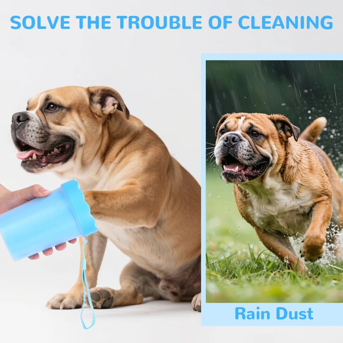 Dog Paw Cleaner Cup, Portable Paw Washer for Dogs and Pets, Meduim Size