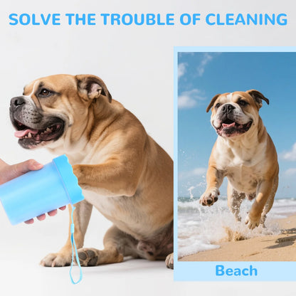 Dog Paw Cleaner Cup, Portable Paw Washer for Dogs and Pets, Meduim Size