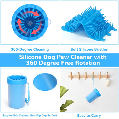 Dog Paw Cleaner Cup, Portable Paw Washer for Dogs and Pets, Meduim Size